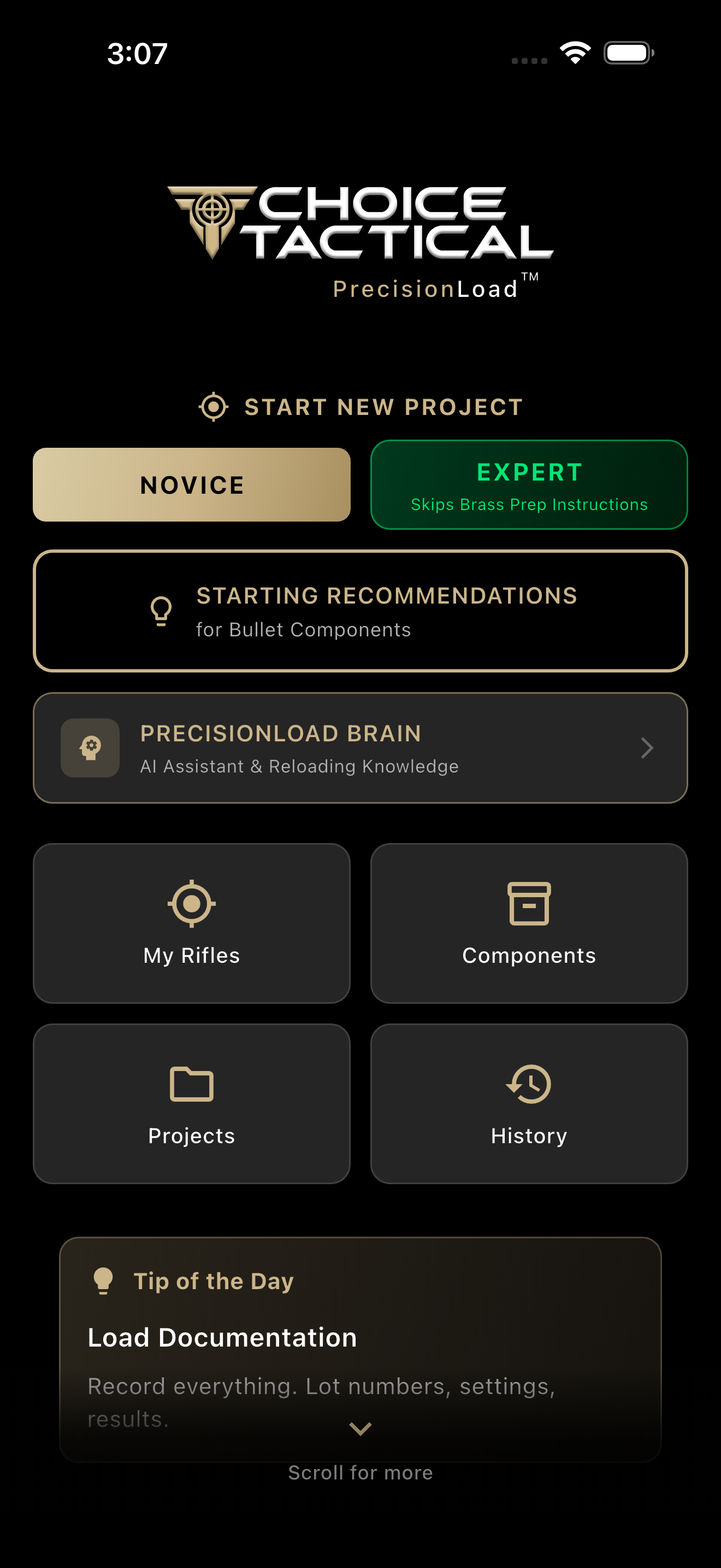 PrecisionLoad Home