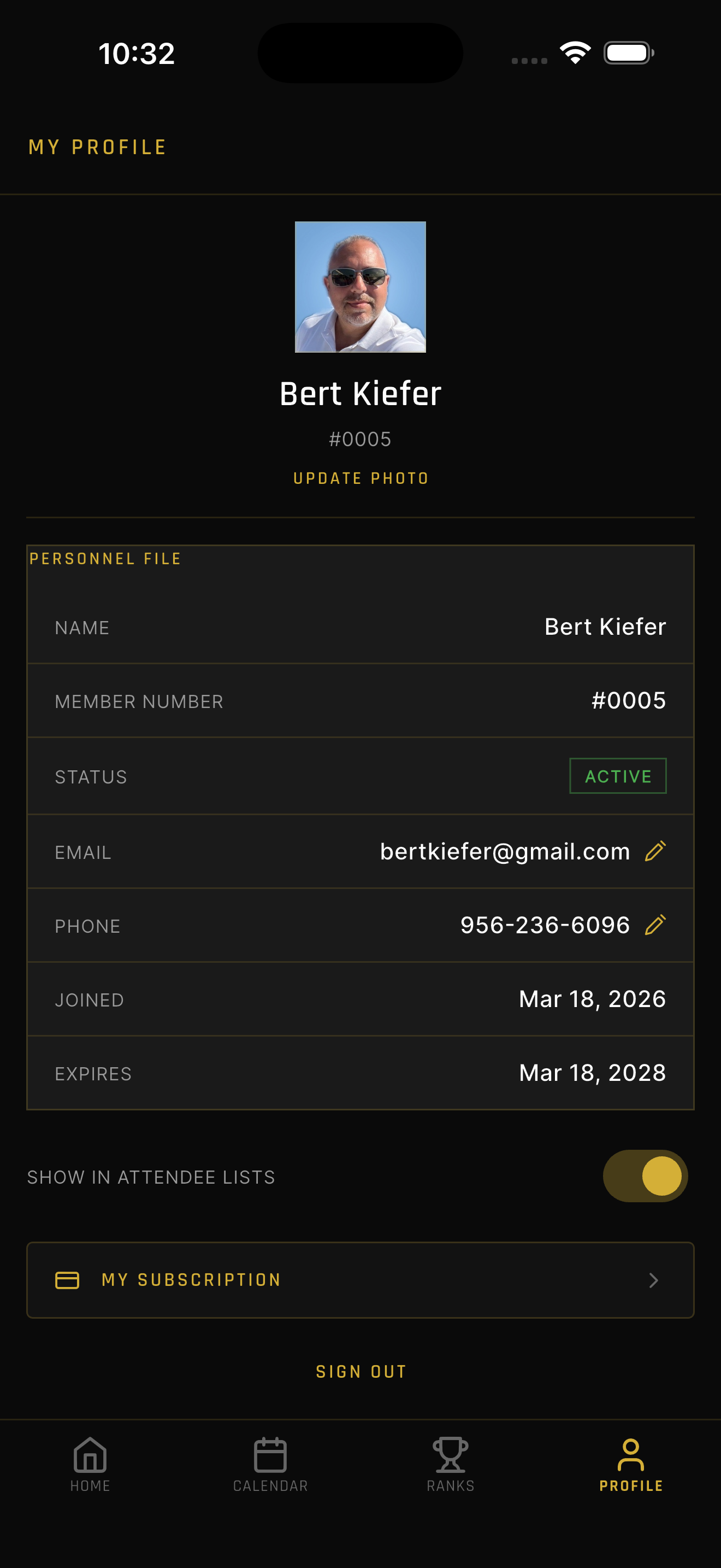 Member Profile